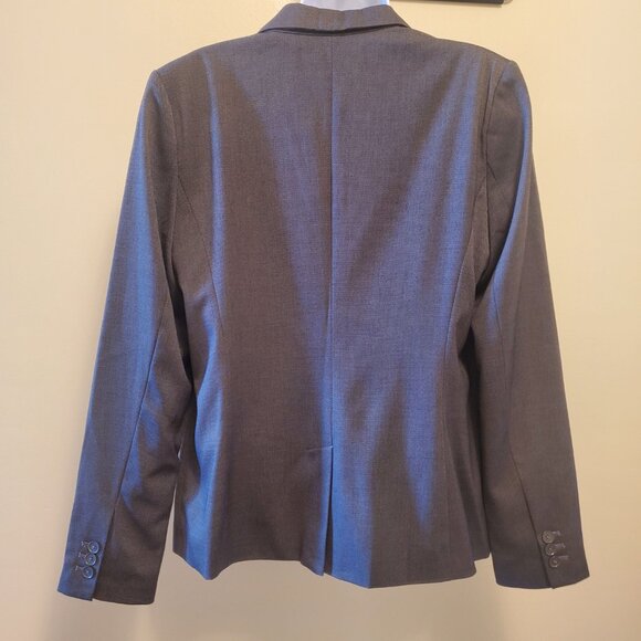 Apt. 9 Women's Notch Collar Blazer Suit Jacket Gray Birdseye - (12) - Picture 5 of 14